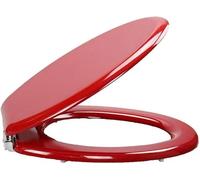 Housse de siège de toilette ultra résistante en forme de V en bois massif pour usage familial - Ajustement universel 42,5 ~ 47,5 x 37 cm