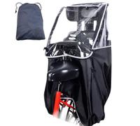 Housse De SièGe De VéLo Pour Enfants, Respirante, ImperméAble, Transparente, Housse De Pluie Avec Sangle D'Appui-TêTe, Cordon De Serrage à Fermeture éClair, Ruban De Fixation, Housse De Pluie ImperméA