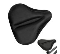 Housse de siège de vélo pour homme et femme, housse de rechange réglable et confortable pour selle de vélo d'appartement (style silicone, 22 cm x 26 cm)