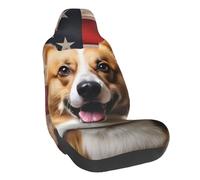 Housse de siège de voiture avec drapeau américain Corgi - Élastique - Ajustement universel - Pour berline, SUV, camion