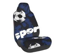 Housse de siège de voiture avec motif ballon de football à l'aquarelle - Ajustement universel - Pour berline, SUV, camion