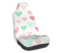 Housse de siège de voiture élastique colorée motif cœur pour berline, SUV, camion