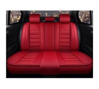 Housse De Siège De Voiture en Cuir Accessoires Voiture pour SsangYong Tous Les Modèles pour Rodius pour Kyron pour ActYon pour Rexton pour Korando Housse siège Voiture(1PCS Red3)