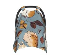 Housse de siège de voiture en forme d'écureuil mignon pour bébé, multi-usages, respirante, couverture d'allaitement pour maman, poussette douce, pare-soleil pour nouveau-né cadeau de douche
