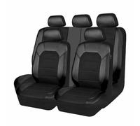 Housse De SièGe De Voiture Ensemble Complet en Cuir pour Au-di A6 C5 4B Avant A6 C6 4F Avant A6 C6 4F, Entièrement Couverts Protection Couvre Sieges,A/9pcs Set Black