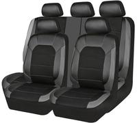 Housse De SièGe De Voiture Ensemble Complet en Cuir pour Nissan X-Trail (T31) 2. Gen 2008 2009 2010 2011 2012 2013, 9Pcs Housse de Protection de Sièges Accessoire,Grey