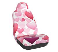 Housse de siège de voiture motif cœurs roses pour Saint Valentin, ajustement universel, pour berline, SUV, camion