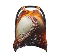 Housse de siège de voiture pour bébé - Motif balle de baseball - Multi-usage - Respirante - Pour maman - Pour poussette - Cadeau de fête prénatale