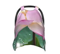 Housse de siège de voiture pour bébé, motif fleur de lotus asiatique, multi-usages, respirante, couverture d'allaitement pour maman, poussette douce, pare-soleil pour nouveau-né cadeau de douche