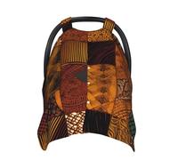 Housse de siège de voiture pour bébé style africain patchwork multi-usage respirant pour maman poussette pare-soleil cadeau nouveau-né douche