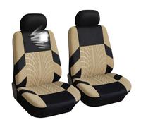 Housse de Siège de Voiture pour Lexus ES GS-450H GX IS-300 NX-300H RC-300 RX-350, Housse de Protection Siège Voiture, Ensemble de Housses Siège Avant et Arrière,2 Seats-Beige