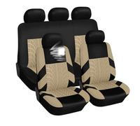Housse de Siège de Voiture pour Lexus GS GX NX RC 200t 300 350 3450h 450hL 350L IS250, Housse de Protection Siège Voiture, Ensemble de Housses Siège Avant et Arrière,5 Seats-Beige