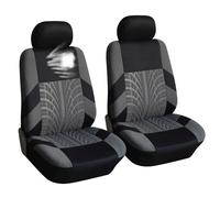 Housse de Siège de Voiture pour Phaeton EOS Beetle Scirocco Caddy Amarok, Housse de Protection Siège Voiture, Ensemble de Housses Siège Avant et Arrière,2 Seats-Grey