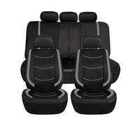 Housse de Siège de Voiture, pour Toyota Hilux (AN120/AN130) 8.Gen 2015-2020 2021 2022 2023 Complet Protecteurs Sièges Auto Housse de siège Voiture Cuir Antidérapant Imperméable,C