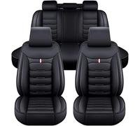 Housse de Siège de Voiture pour Toyota Prius (2003-2008), 5 Seat Fait sur Mesure Cuir Housse Siege, Avant et Arrière Couvre Siège Interieur Accessoires,A/Black