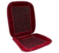 Housse de siège de voiture respirante et rafraîchissante, accessoire de voiture minimaliste universel massant pour véhicule, bureau et voyage, perles de refroidissement rouge vin