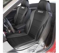 Housse de siège de voiture - SPARCO - Noir/Gris - Daim et cuir artificiel - Compatible airbag