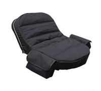 Housse de siège en tissu Oxford pour tracteurs autoporteurs et tondeuses à gazon conçue pour une utilisation à long terme par temps variable avec sangles pour une fixation sûre (noir)