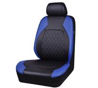 Housse de Siège pour Peugeot 107 108 206 207 CC 208 307 308 406 407, Voiture Ensembles Housses de Siege Avant Arrière Coussin Cuir PU Couvre Protection,Blue- Driver Seat Cover 1 Piece