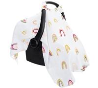 Housse de siège pour - Sun Shade, Baby Carrier Canopy | Couverture en coton mulin respirant, motif de dinosaure de fleurs d'été, protection enfant fille pour n