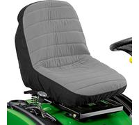 Housse de siège pour tracteur, housse pour siège avec rembourrage confortable et imperméable, adaptée aux véhicules agricoles lourds, chariots élévateurs, tracteurs et tondeuses (Gris)