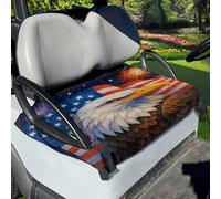Housse De Siège pour Voiturette De Golf Eagle De Feu d'artifice Drapeau | Housse Siège Voiturette Golf Durable Anti-Poussière Housses Pour Accessoires Voiture De Club