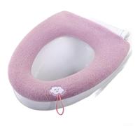 Housse de Siège pour wc Épaisse Douce Chaude Hiver Housse de | Tissu plush épais, chaleur immédiate, fini , pour idéal hiver, confort supérieur(A)