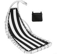 Housse de Siège Rayée pour Balançoire pour textilene 64x197cm(Black) | Matériau Teslin pour robuste, anti-déchirure, longue durée de vie, pour idéal usage intensif quotidien