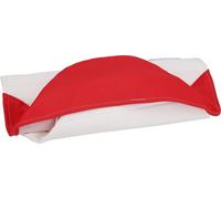 Housse de siège structurée, blanc/rouge sans inscription - pour Simson S50, S51, S70, KR51/2 Schwalbe, SR4-3 Sperber, SR4-4 Habicht