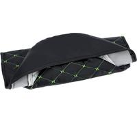 Housse de Siège Structurée, Motif en Losange, pour Banquette de Moto Enduro - Noir/Jaune Fluo