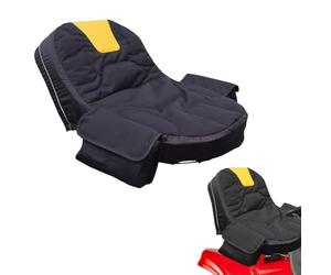Housse de Siège Tracteur Tondeuse pour Stiga Tornado 5108 W 2016-2023 2024 2025 2026+, Universel Oxford Coussin de Siège Confort Étanche Résistante Antidérapante,A/BlackYellow