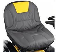 Housse de siège Universelle Compatible avec Craftsman, John Deere, Cub Cadet, Kubota, Tondeuse à Gazon et Tracteur (Gris et Jaune)