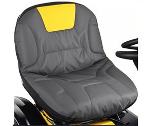 Housse de siège Universelle Compatible avec Craftsman, John Deere, Cub Cadet, Kubota, Tondeuse à Gazon et Tracteur (Gris et Jaune)