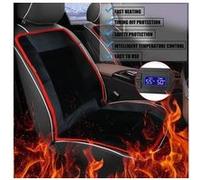 Housse de siège voiture à coussin chauffant universel avec contrôle intelligent la température - noir G