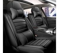 Housse de Siège Voiture pour Citroen C5 2007 2008 2009 2010 2011 2012-2021, sur Mesure Cuir Couvre Sieges Avant Arrière Coussin Imperméable Protection Set, Auto Accessoires, 4-Black