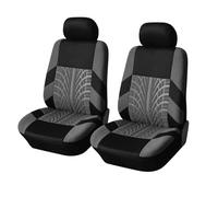 Housse de Siège Voiture pour Dacia Duster III Full Hybrid Multi-Mode 2014-2025, Housses de Sièges pour Voiture en Polyester avec Mousse, Motif Pneu, Protege Siege Voiture Lot de 2,C