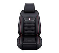 Housse de Siege Voiture pour Jaguar F-Pace SUV, Housses de Siège en Cuir PU Imperméable, Housse de Siège de Voiture Ensemble Complet sur Mesure,Standard_Set-B_Black+Red