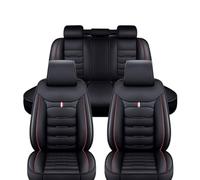 Housse de Siege Voiture pour Mercedes Benz/AMG GLA GLB SUV X247 X156 H247 GLA GLB SUV 5-Seats, Cuir Ensemble de Housses Siège Avant et Arrière Intérieur Protection,E/Black-Red