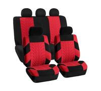 Housse de Siege Voiture pour Mitsubishi Outlander, Housse de Siège Auto Avant et Arrière 4 Saisons, Couvre-Siège Voiture Respirant Imperméable, C-Red