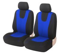Housse de Siege Voiture pour NIS-san Qashqai J10 J11 J12 2012-2021 Housse de Protection-Douces,Confortables, Respirantes Ensemble de Housses Siège Avant et Arrière,2 Front Seats Blue