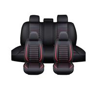 Housse De Siège Voiture pour Peugeot 206 206CC 106 108 204 205, Imperméables Cuir Respirant Protection Siege Cuir(Red)