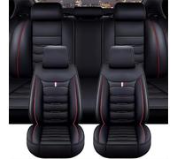 Housse de Siege Voiture pour Toyota Land Cruiser 120 Land Cruiser 150, Cuir Ensemble Complet de Housses Siege Imperméable Protection Accessoires,Black-Red