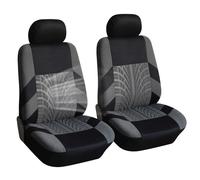 Housse de Siège Voiture pour VW Passat Golf Polo Beetle Jetta Touran EOS, Housse de Protection Siège Voiture, Ensemble de Housses Siège Avant et Arrière,2 Seats-Grey