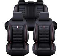 Housse de Siège Voiture pour VW Tiguan R-Line 2019-2025, Résistant à l'usure et Respirant, Facile à Nettoyer, Respectueux de l'environnement et sans Odeur,3.(Black Red)