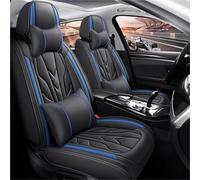 Housse De Siège Voiture Universelle À Couverture Complète Pour FORD Pour Focus MK2 Pour Edge Pour Explorer Pour Ecosport Pour Escape Housses de Siège Auto(B Blue 5 Seat)