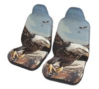 Housse De Sieges Auto Eagle Volant 2Pcs Protecteur De Sièges Auto | Couverture De Siege De Voitures Universelles Housses de siège de Voiture Pour homme et femme Camions
