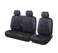 Housse de Sièges Universelles pour Camionnette Couverture de Siège de Camion, Ensemble De Housses 1+2 Faux Cuir pour Le siège Avant de conducteur de Van et Le siège Double de Passager Protection