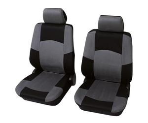 Housse de sige 17 pices Petex 24271518 polyester noir, gris sige conducteur, sige passager