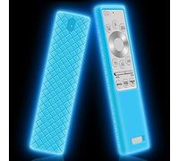 Housse de Silicone pour Télécommande Samsung BN59-01311G BN59-01311B BN59-01265A BN59-01358B, Antidérapant Étui de Protection pour Samsung Remote (Glow Blue)