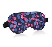 Housse de sommeil pour les yeux avec bande élastique réglable occultante pour le camping, motif ligne audacieuse, baie, bleu marine, magenta, bureau